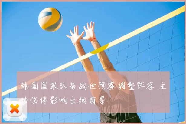 韩国国家队备战世预赛调整阵容 主力伤停影响出线前景