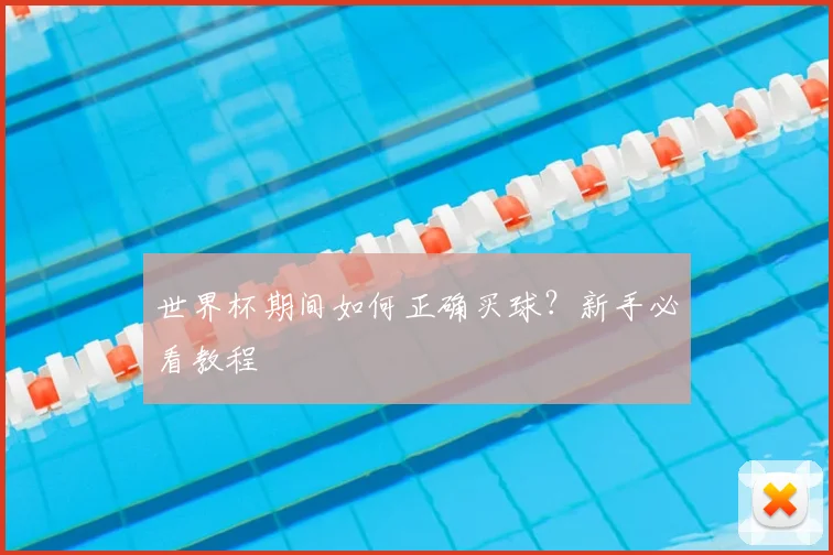 世界杯期间如何正确买球?新手必看教程