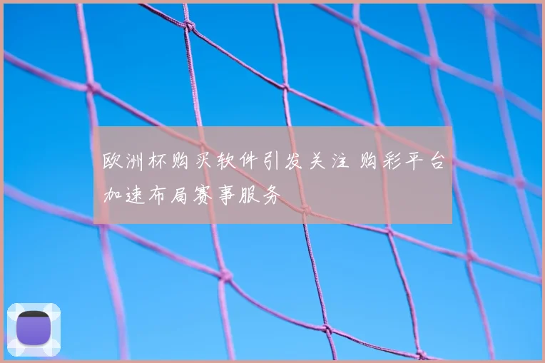欧洲杯购买软件引发关注 购彩平台加速布局赛事服务